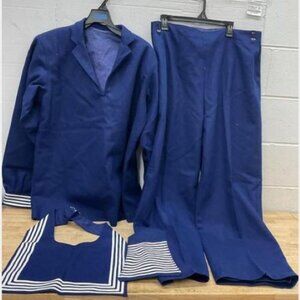 Vintage Chinese Navy Surplus Wool 4 Piece Dress Suit